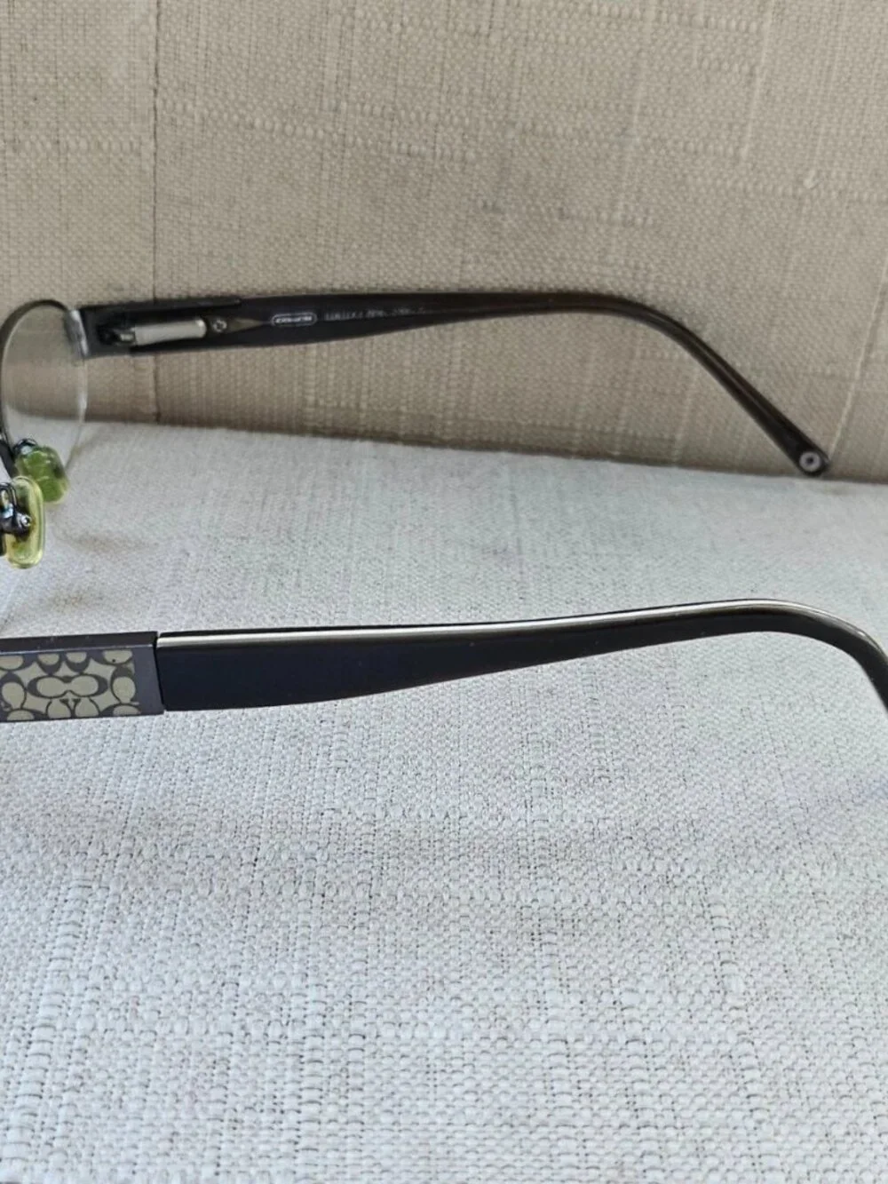 Vintage Coach Women Eyeglasses LUELLA Dark Gunmetal Tone Eyewear Glasses